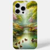 Lentebeek met eenden/bloemen Case-Mate iPhone case (Achterkant)