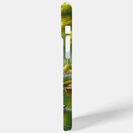 Lentebeek met eenden/bloemen Case-Mate iPhone case (Achterkant / Links)