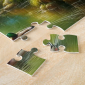 Lentebeek met eenden/bloemen legpuzzel (Zijkant)