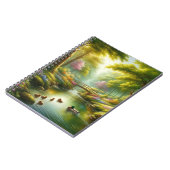Lentebeek met eenden/bloemen notitieboek (Linkerzijde)