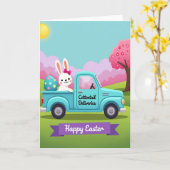 Lentebezorgwagen Scènekaart Kaart (Gele Bloem)