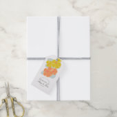 Lentebloei Cosmos Handgetekende Trouwdag Cadeaulabel (Met Touw)