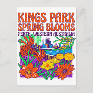 Lentebloei in Kings Park Perth West-Australië Briefkaart