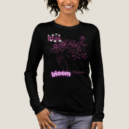 Lentebloei T-shirt | Waterverf Roze Vrouwen Gezich
