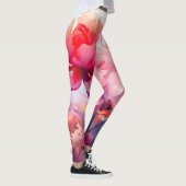 Lentebloeiende Pioenentuin Aquarel Leggings (Rechts)