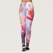 Lentebloeiende Pioenentuin Aquarel Leggings (Achterkant)