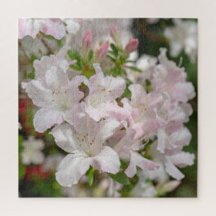Lentebloeiende Roze Azalea Bloemen Legpuzzel