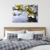 lentebloeitak witte kersen canvas afdruk (Insitu (Slaapkamer))