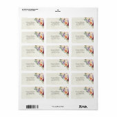 Lentebloem Adres Etiket (Full Sheet)