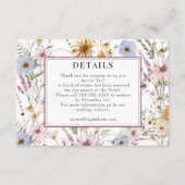 Lentebloem | Boho Chic Bruiloft | Details Informatiekaartje (Voorkant)