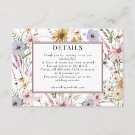 Lentebloem | Boho Chic Bruiloft | Details Informatiekaartje