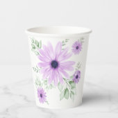 Lentebloem botanische papieren bekers – Kleurrijk (Voorkant)