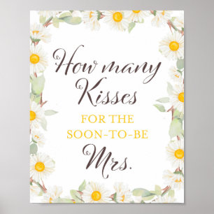 Lentebloem Bruids   Baby Shower Bord Poster