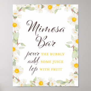Lentebloem Bruids   Baby Shower Bord Poster