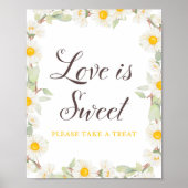 Lentebloem Bruiloft | Baby Shower Bord Poster (Voorkant)