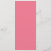 Lentebloem Bruiloftsmenu Menu (Achterkant)