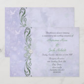 Lentebloem Bruiloftsreceptie in Maagdenpalm Lentek Kaart (Voorkant / Achterkant)