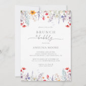 Lentebloem Brunch en Bruisende Bruidsborrel Kaart (Voorkant)