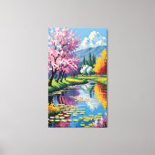 Lentebloem Canvas Afdruk (Voorkant)