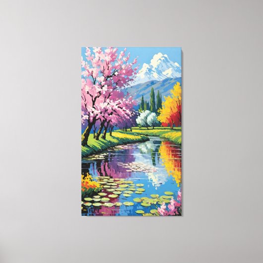 Lentebloem Canvas Afdruk (Voorkant)