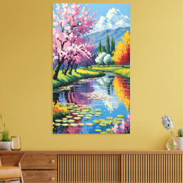 Lentebloem Canvas Afdruk