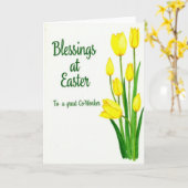Lentebloem Feestelijke Kaart (Gele Bloem)