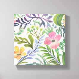 Lentebloem Florals | Bloemvelden  Canvas Afdruk