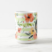 lentebloem | Groene streep | Moederdag Foto Koffiemok (Center)