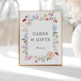 Lentebloem kader kaarten & cadeaus poster