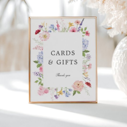 Lentebloem kader kaarten & cadeaus poster