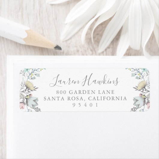 lentebloem | Label retouradres (Insitu)