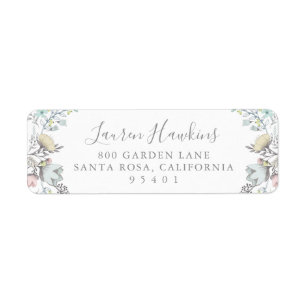 lentebloem   Label retouradres