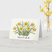 Lentebloem Lentegroet Kaart (Gele Bloem)