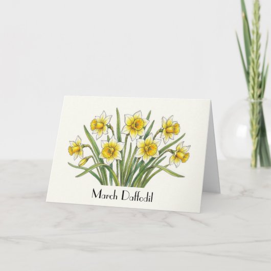Lentebloem Lentegroet Kaart (Voorkant)