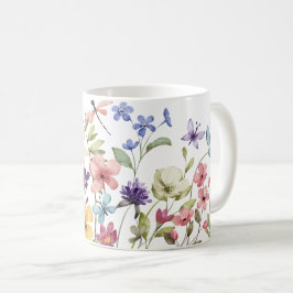 Lentebloem met libel koffiemok