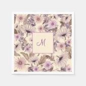 lentebloem met monogram servet (Voorkant)