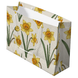 Lentebloem Narcis in Zacht Geel en Groen 5 Groot Cadeauzakje