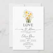 Lentebloem Narcis Krans Liefde in Bloei Kaart (Voorkant)