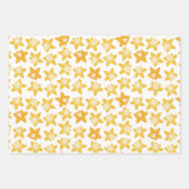 Lentebloem Narcis Patroon Inpakpapier Vel (Voorkant)