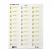 Lentebloem Narcis Trouwadreslabel Etiket (Full Sheet)