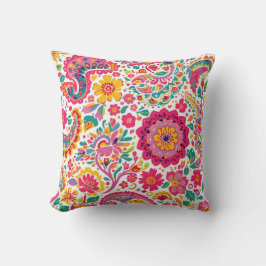 Lentebloem paisley kussen