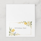Lentebloem Place Card Plaatskaartje (Buitenkant ongevouwen)