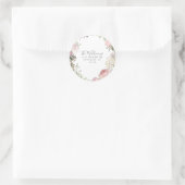 Lentebloem Retouradres Labelzegel Ronde Sticker (Tas)