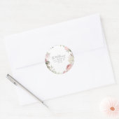 Lentebloem Retouradres Labelzegel Ronde Sticker (Envelop)