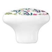 Lentebloem Ring + Blad Keramische Laadknop Knop (Zijkant)