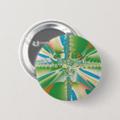 Lentebloem Ronde Button 5,7 Cm (Voorkant /achterkant)