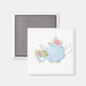 lentebloem, thee, high tea, bloemthee, tuin magneet (Voorkant / Achterkant)