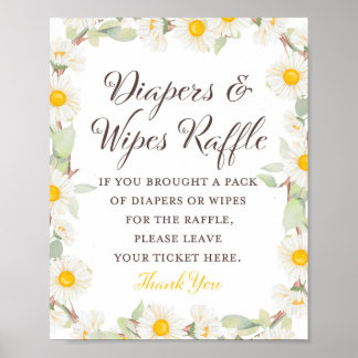 Lentebloem Thema Baby Shower Bord Poster