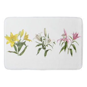 Lentebloem Tuin met Lelies Badmat