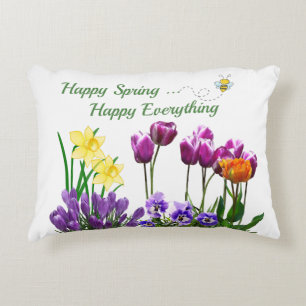 Lentebloem Tulp Bloempatroon Accent Kussen